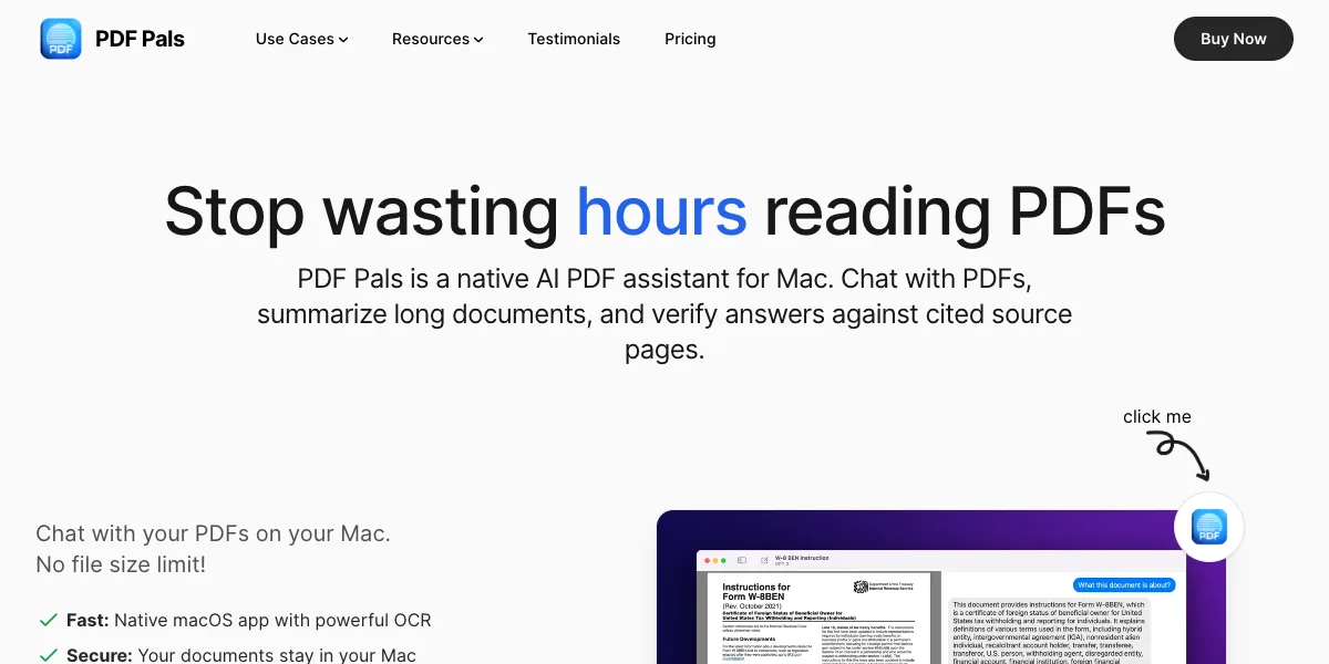 PDF Palsの公式サイトのトップページ